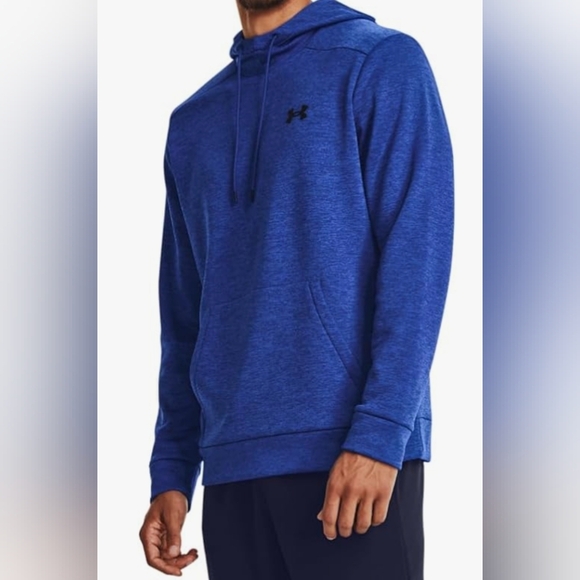 Under Armour Men's Armourfleece Twist Hoodie Size L Pre-owned Excellent MSRP $60 - Picture 1 of 4